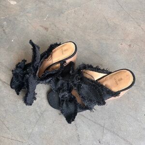 BILL BLASS TWEED BOW MULE